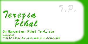 terezia plhal business card